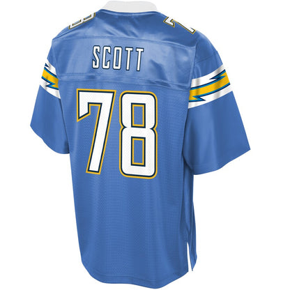 Los Angeles Chargers Trent Scott NFL jersey front view