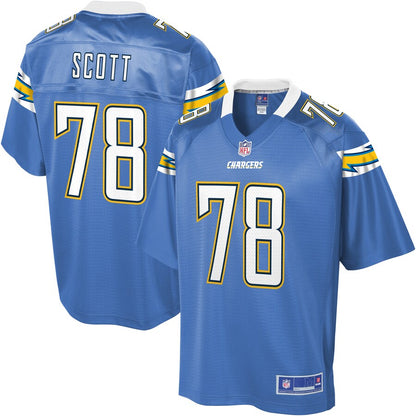 Los Angeles Chargers Trent Scott NFL jersey front view
