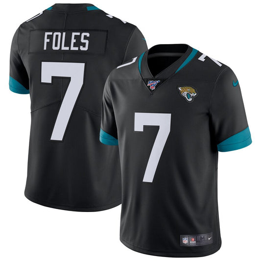 Jacksonville Jaguars Nick Foles 100 NFL jersey front view