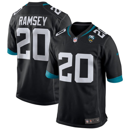 Jacksonville Jaguars Jalen Ramsey 25th Season NFL jersey front view