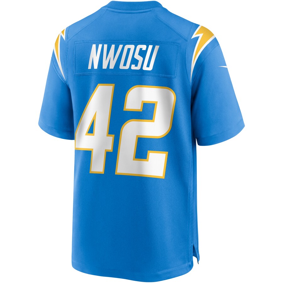 Los Angeles Chargers Uchenna Nwosu NFL jersey front view