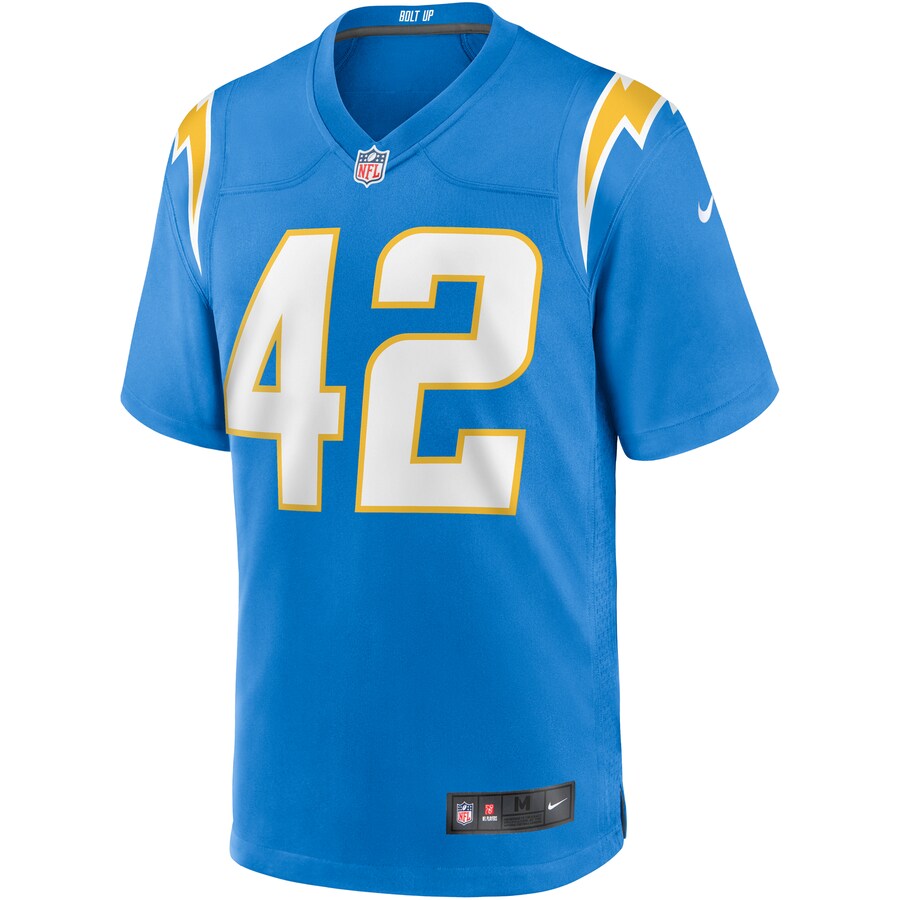 Los Angeles Chargers Uchenna Nwosu NFL jersey front view