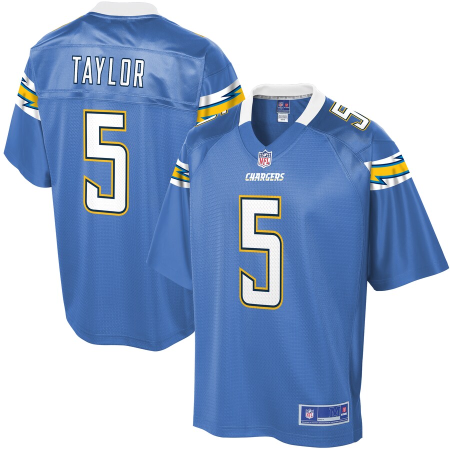 Los Angeles Chargers Tyrod Taylor NFL jersey front view