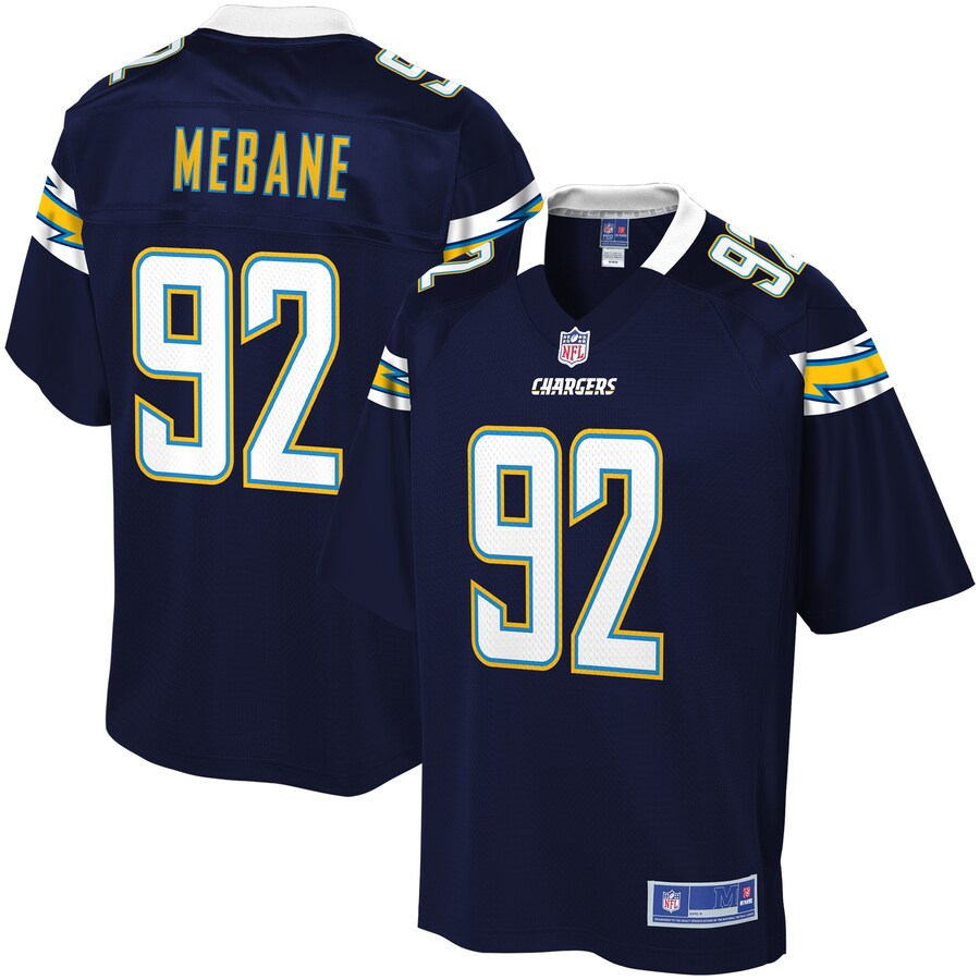 Los Angeles Chargers Brandon Mebane NFL jersey front view