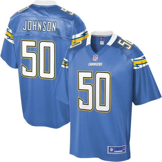 Los Angeles Chargers Trevon Johnson NFL jersey front view
