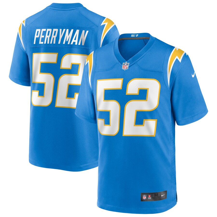 Los Angeles Chargers Denzel Perryman NFL jersey front view