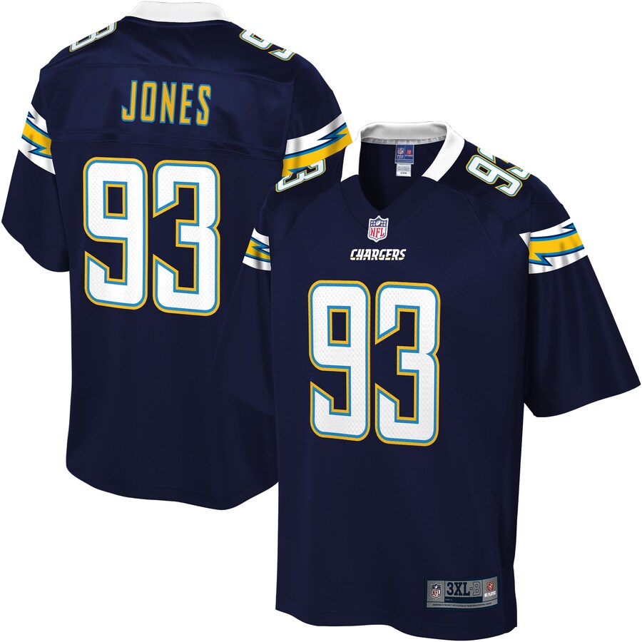 Los Angeles Chargers Justin Jones Big Tall NFL jersey front view