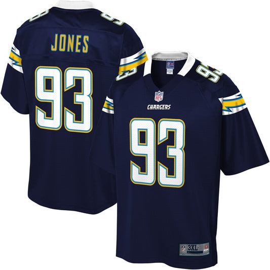 Los Angeles Chargers Justin Jones Big Tall NFL jersey front view