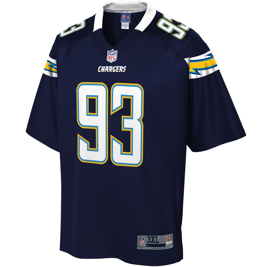 Los Angeles Chargers Justin Jones Big Tall NFL jersey front view