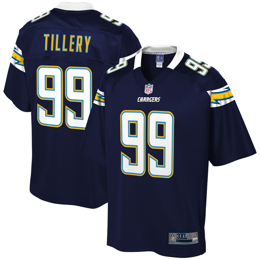 Los Angeles Chargers Jerry Tillery Big Tall NFL jersey front view