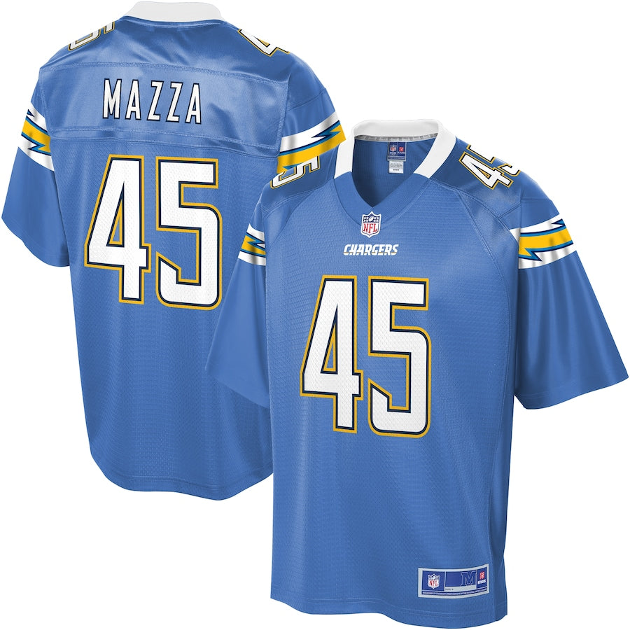 Los Angeles Chargers Cole Mazza NFL jersey front view