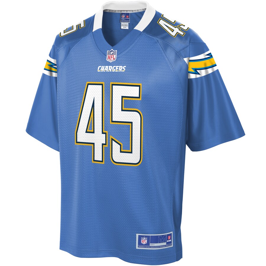 Los Angeles Chargers Cole Mazza NFL jersey front view