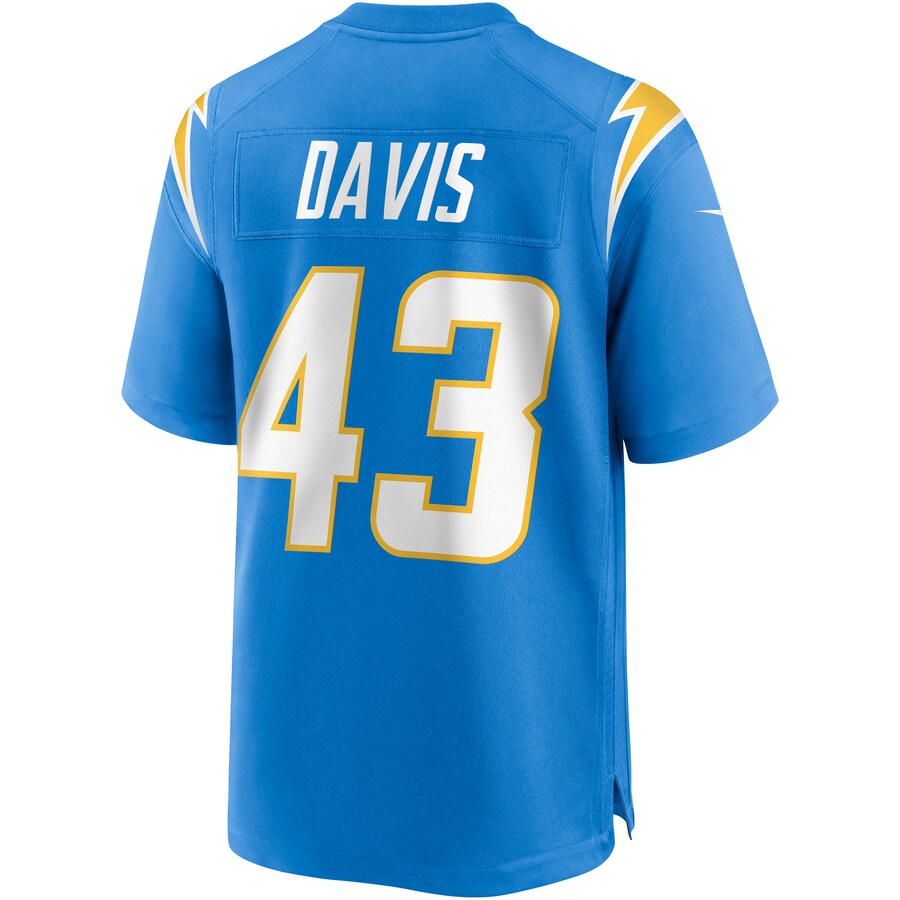 Los Angeles Chargers Michael Davis NFL jersey front view