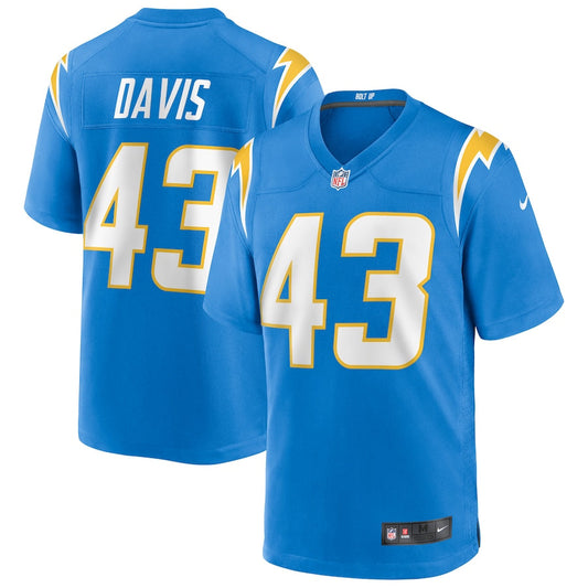 Los Angeles Chargers Michael Davis NFL jersey front view