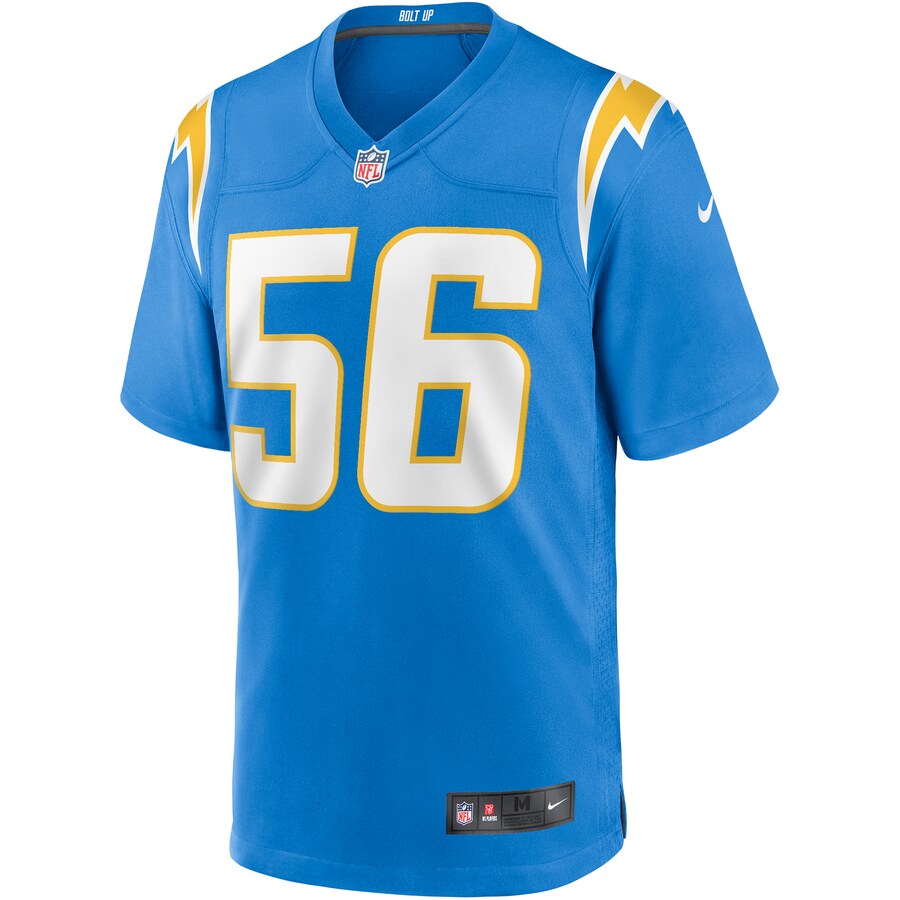 Los Angeles Chargers Shawne Merriman NFL jersey front view