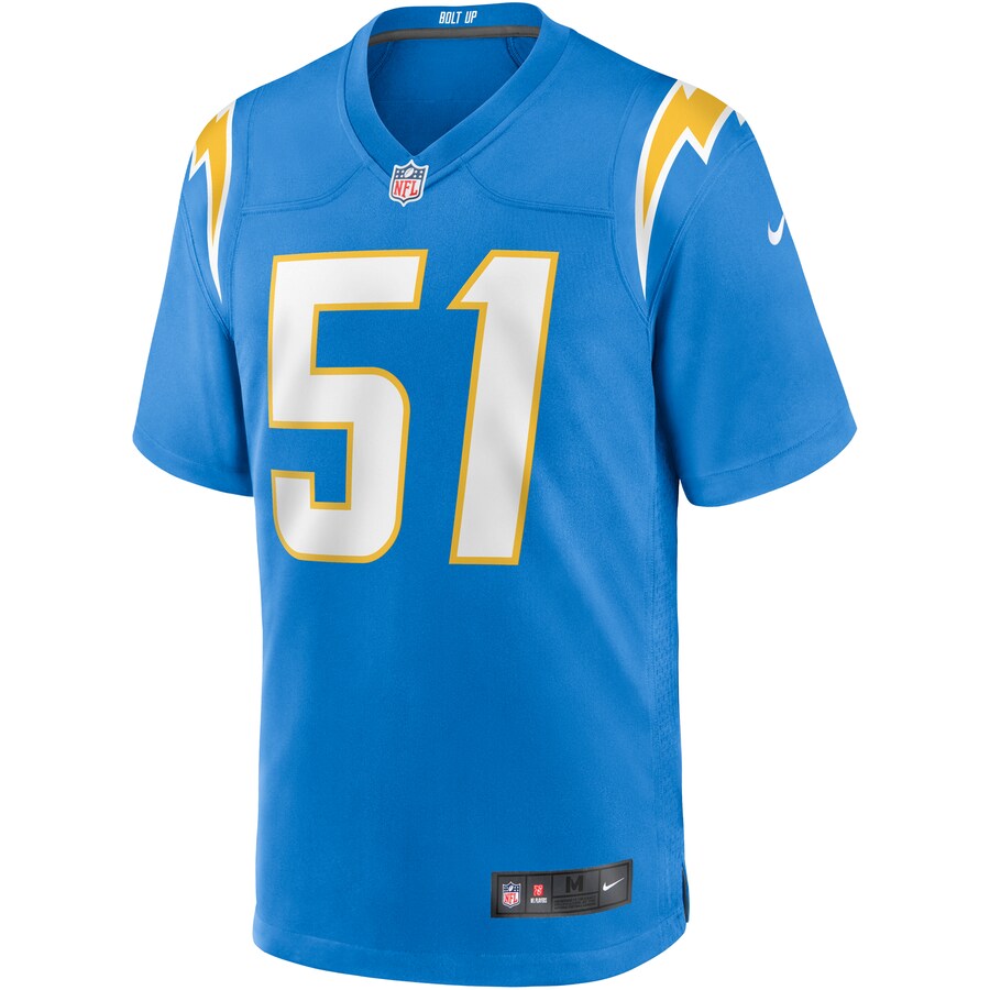 Los Angeles Chargers Emeke Egbule NFL jersey front view