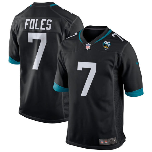 Jacksonville Jaguars Nick Foles 25th Season NFL jersey front view