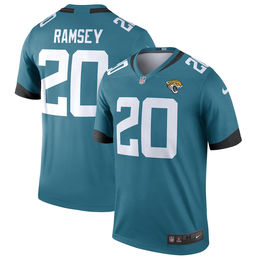 Jacksonville Jaguars Jalen Ramsey Legend NFL jersey front view