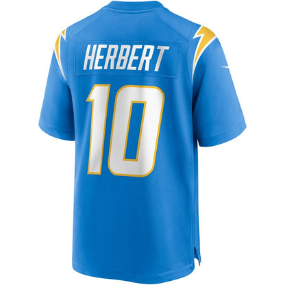 Los Angeles Chargers Justin Herbert Draft First Round NFL jersey front view