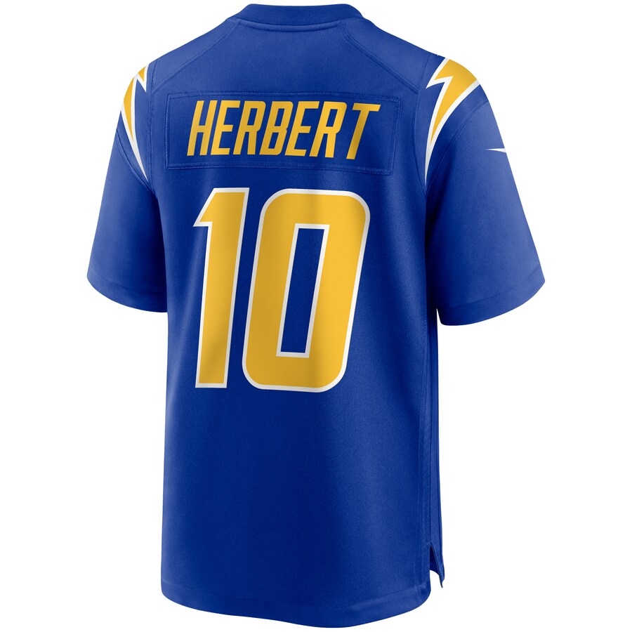 Los Angeles Chargers Justin Herbert 2nd NFL jersey front view