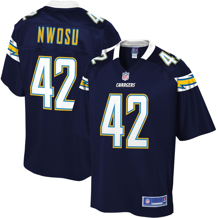 Los Angeles Chargers Uchenna Nwosu NFL jersey front view