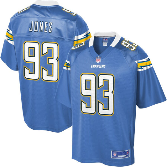 Los Angeles Chargers Justin Jones NFL jersey front view