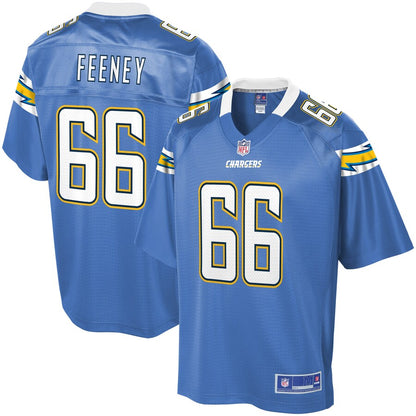 Los Angeles Chargers Dan Feeney NFL jersey front view