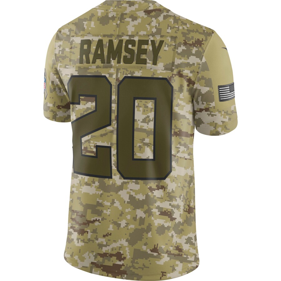 Jacksonville Jaguars Jalen Ramsey Camo Salute To NFL jersey front view