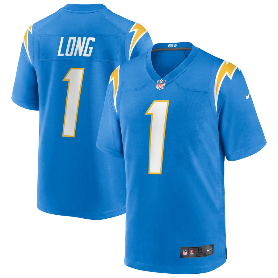 Los Angeles Chargers Ty Long NFL jersey front view
