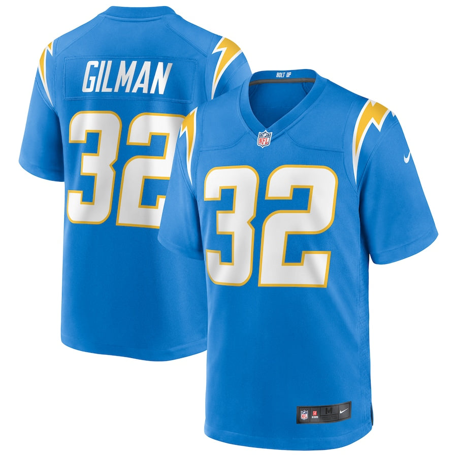 Los Angeles Chargers Alohi Gilman NFL jersey front view