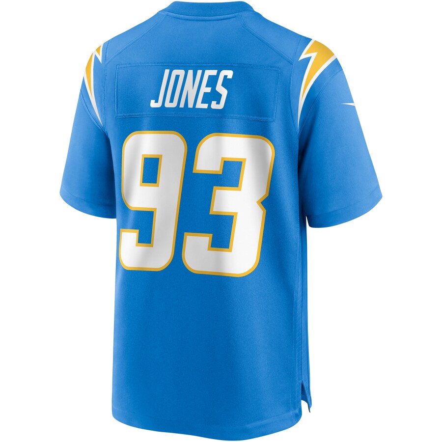 Los Angeles Chargers Justin Jones NFL jersey front view