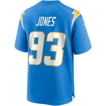 Los Angeles Chargers Justin Jones NFL jersey front view