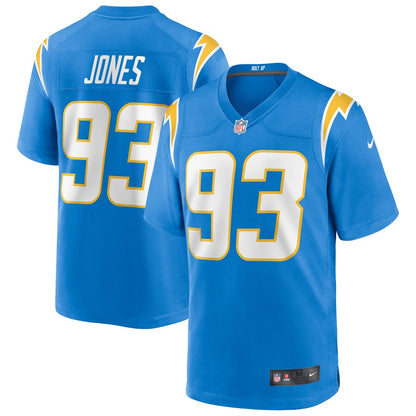Los Angeles Chargers Justin Jones NFL jersey front view