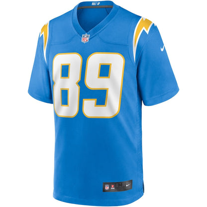 Los Angeles Chargers Donald Parham Jr NFL jersey front view