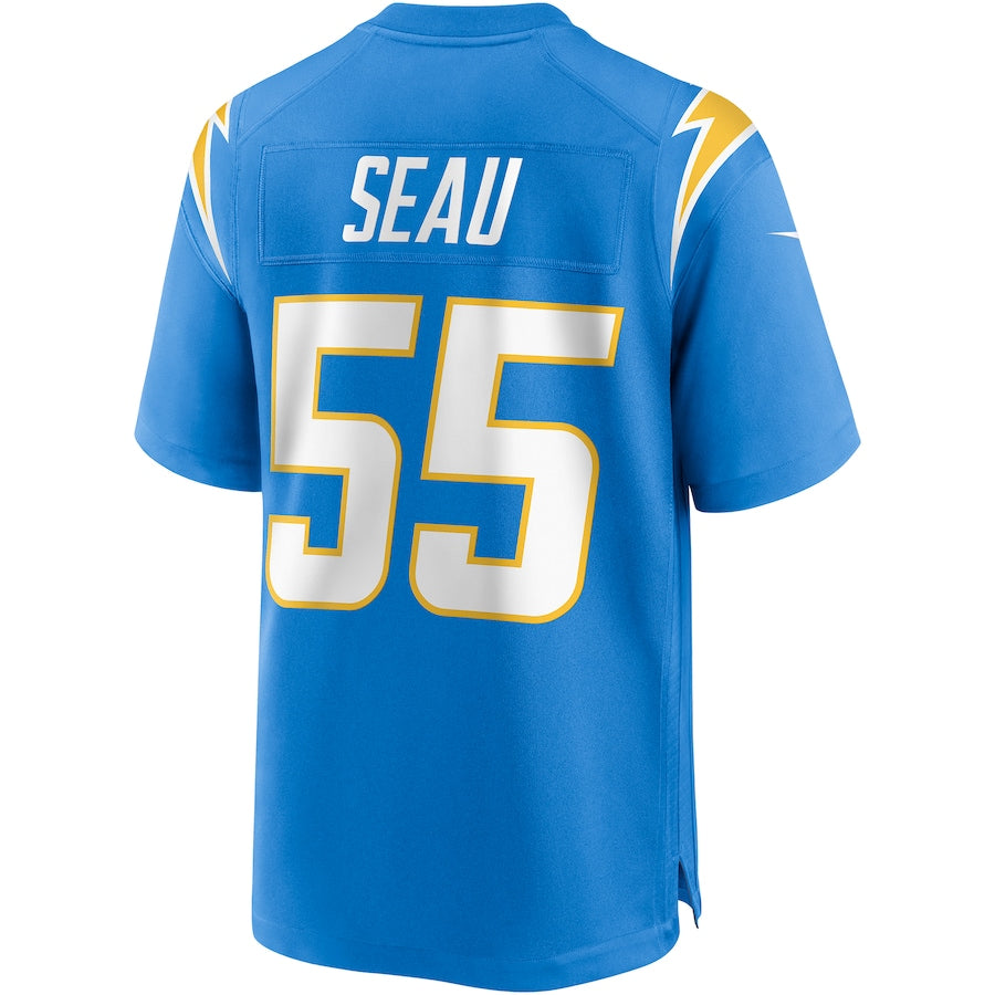 Los Angeles Chargers Junior Seau NFL jersey front view