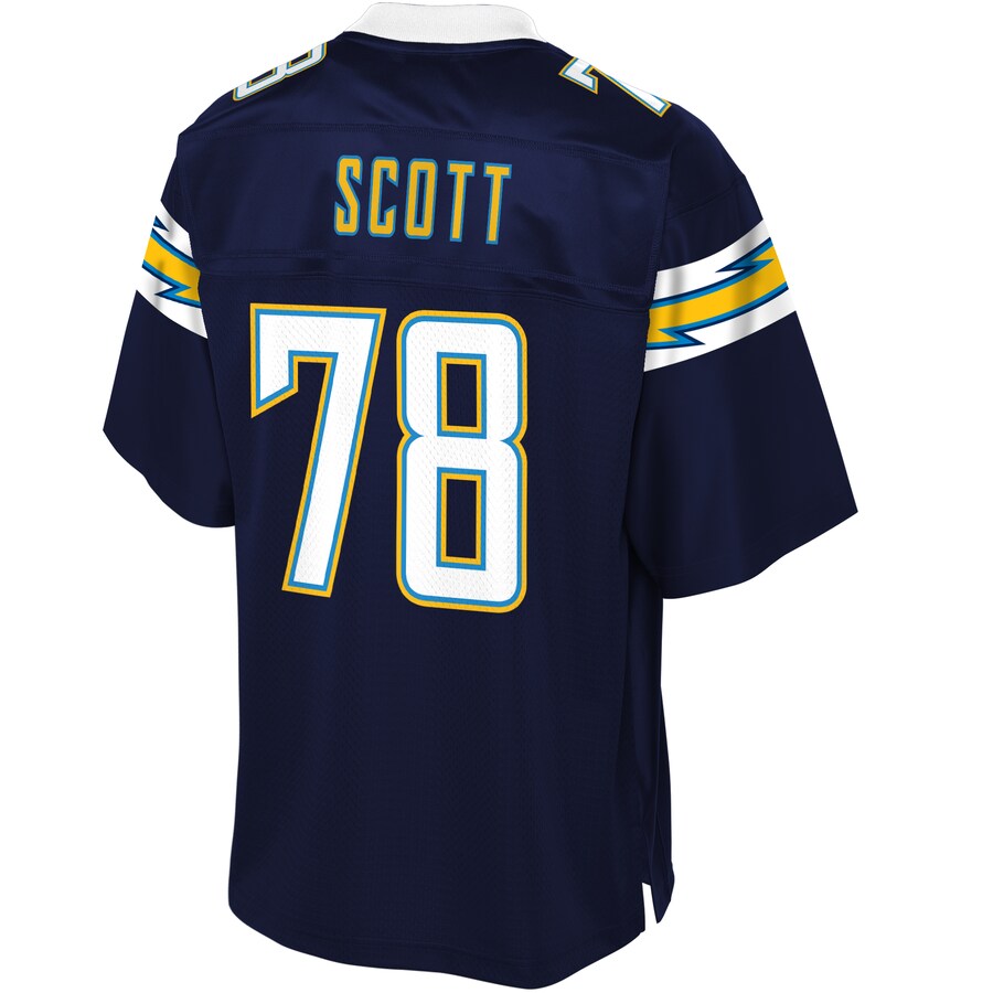 Los Angeles Chargers Trent Scott NFL jersey front view