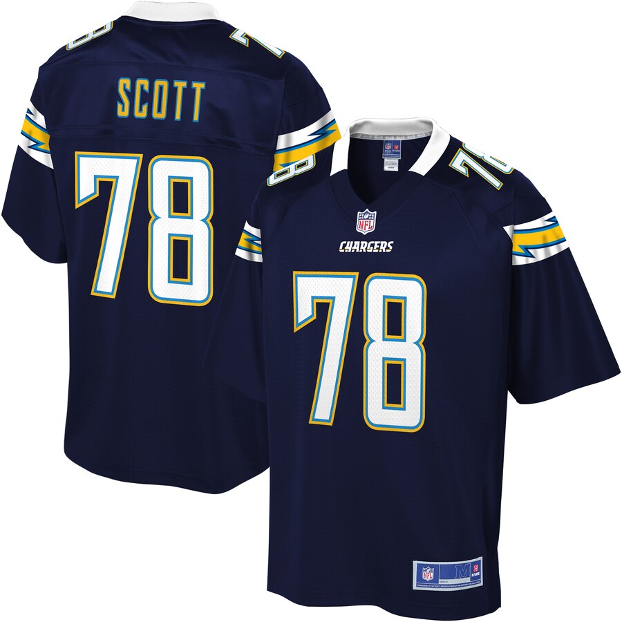 Los Angeles Chargers Trent Scott NFL jersey front view