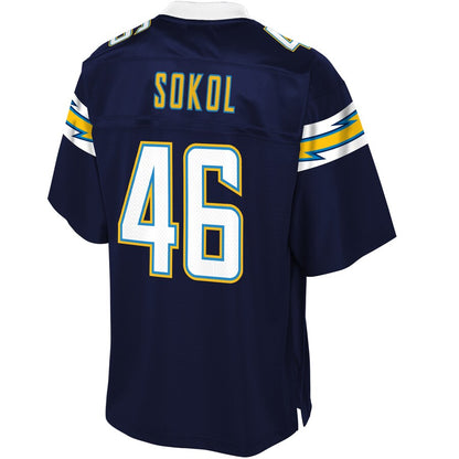 Los Angeles Chargers Matt Sokol NFL jersey front view