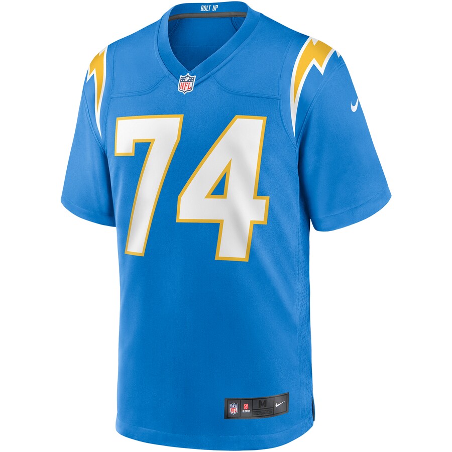 Los Angeles Chargers Storm Norton NFL jersey front view