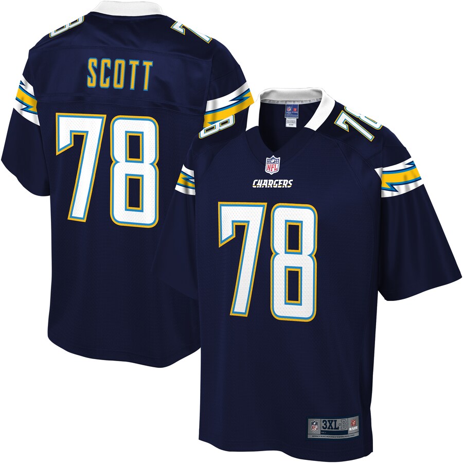 Los Angeles Chargers Trent Scott Big Tall NFL jersey front view