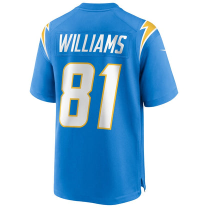 Los Angeles Chargers Mike Williams NFL jersey front view