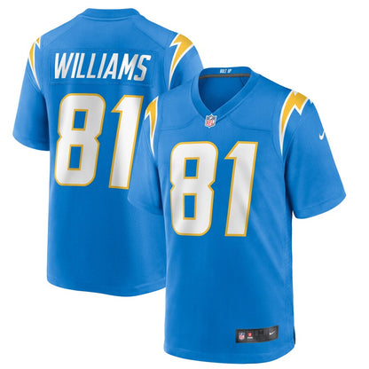 Los Angeles Chargers Mike Williams NFL jersey front view