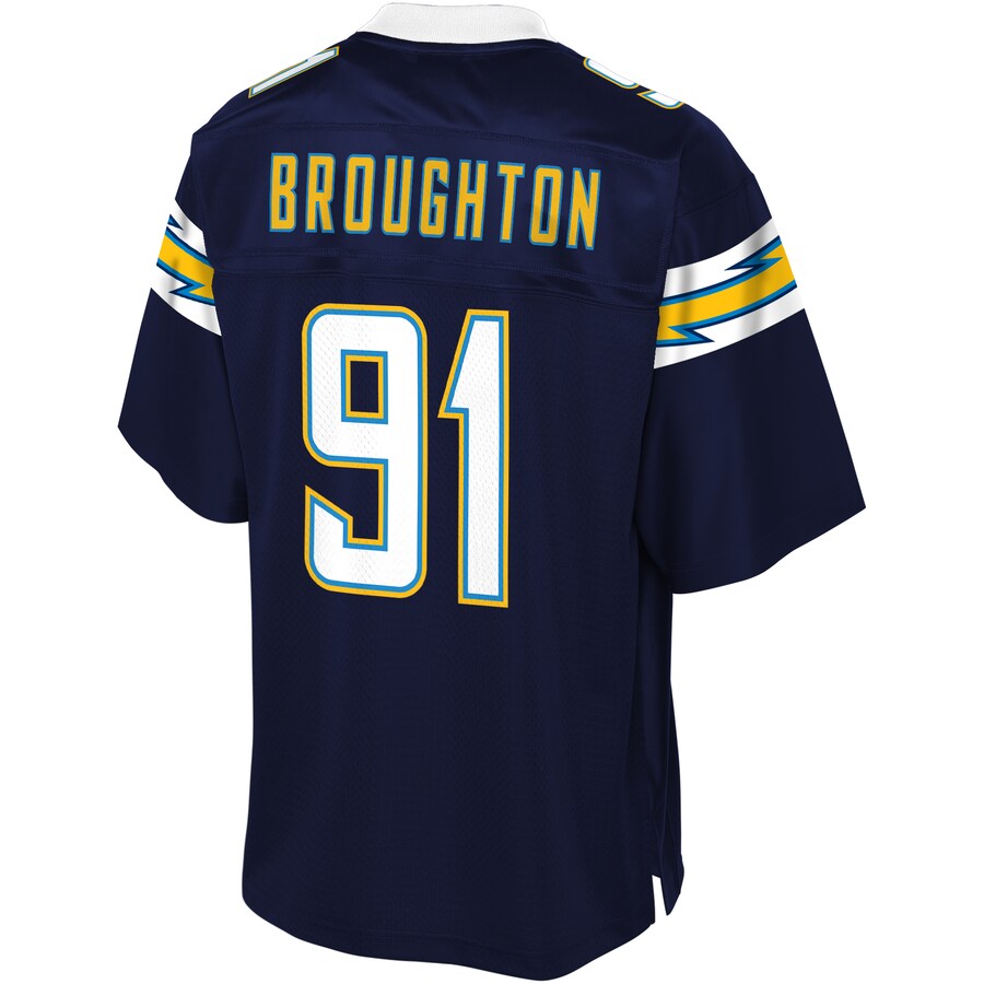 Los Angeles Chargers Cortez Broughton Big Tall NFL jersey front view