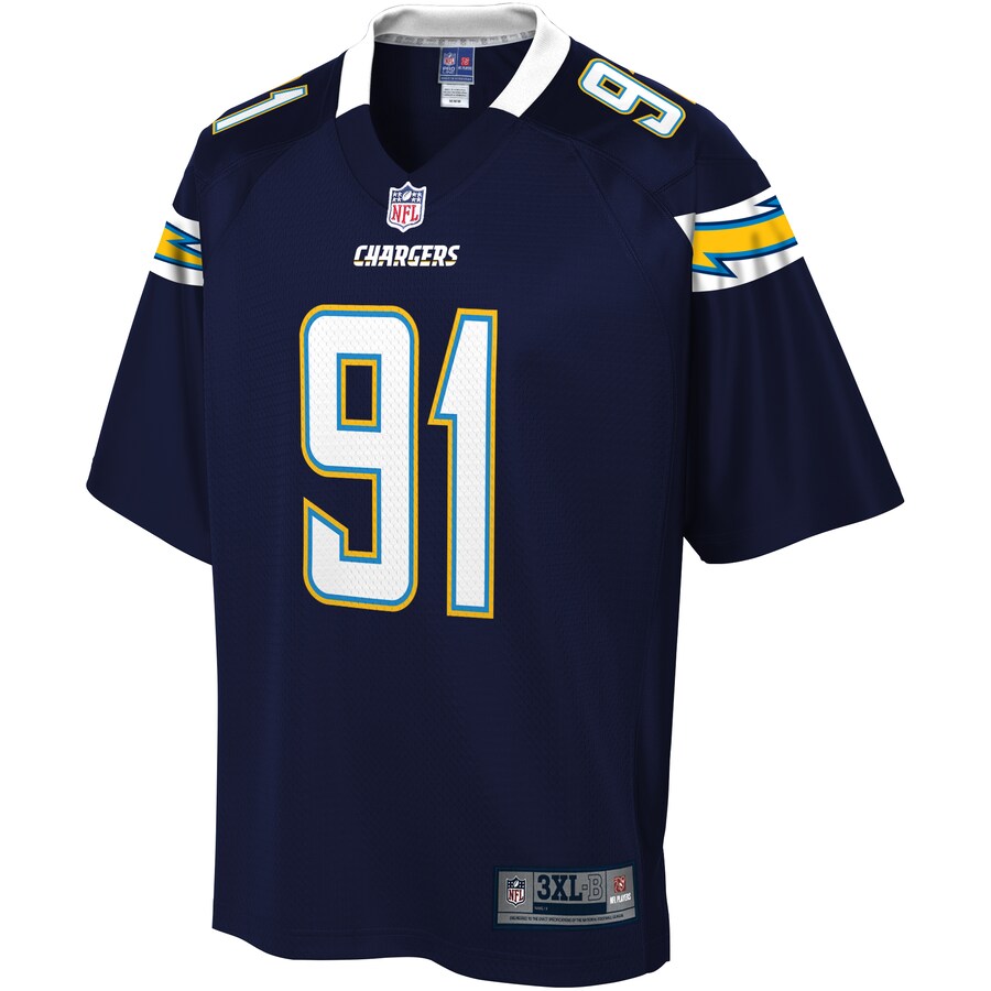 Los Angeles Chargers Cortez Broughton Big Tall NFL jersey front view