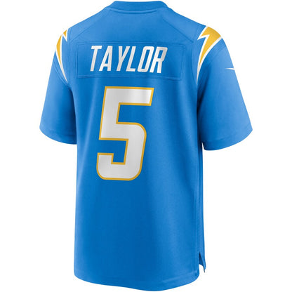 Los Angeles Chargers Tyrod Taylor NFL jersey front view