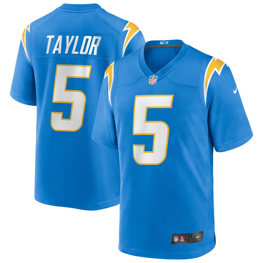 Los Angeles Chargers Tyrod Taylor NFL jersey front view