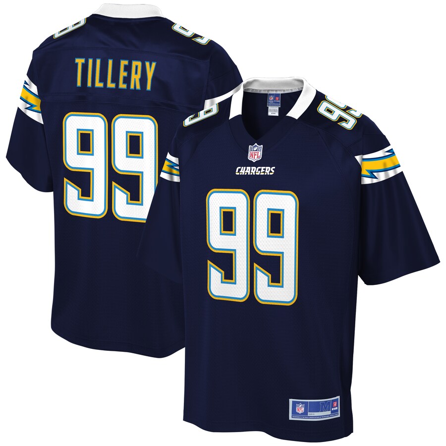 Los Angeles Chargers Jerry Tillery NFL jersey front view
