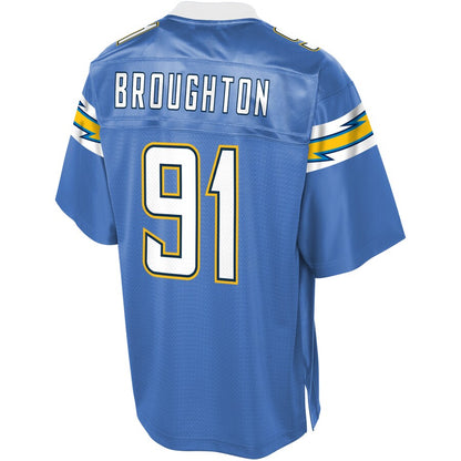 Los Angeles Chargers Cortez Broughton NFL jersey front view