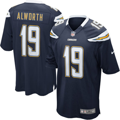 San Diego Chargers S Lance Alworth NFL jersey front view