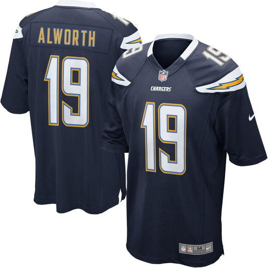 San Diego Chargers S Lance Alworth NFL jersey front view